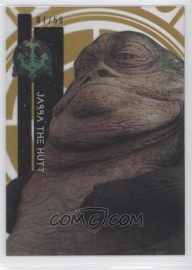 2015 Topps Star Wars High Tek - [Base] - Gold Rainbow #24 - Form 1 - Jabba the Hutt /50