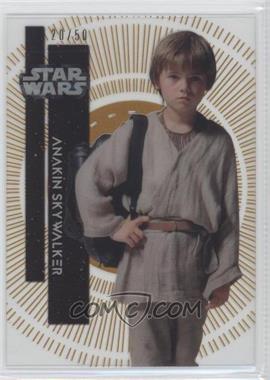 2015 Topps Star Wars High Tek - [Base] - Gold Rainbow #88 - Form 2 - Anakin Skywalker /50