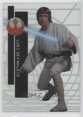 2015 Topps Star Wars High Tek - [Base] - Rebel Alliance Hoth Tactical Screen #1 - Form 1 - Luke Skywalker