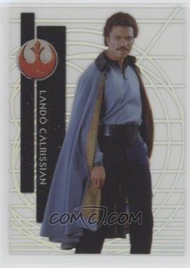 2015 Topps Star Wars High Tek - [Base] - Rebel Alliance Hoth Tactical Screen #10 - Form 1 - Lando Calrissian