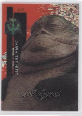 2015 Topps Star Wars High Tek - [Base] - Second Death Star Exterior Red Orbit Diffractor #24 - Form 1 - Jabba the Hutt /5