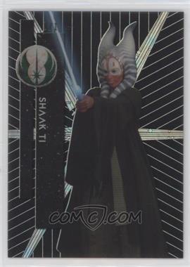 2015 Topps Star Wars High Tek - [Base] - TIE Fighter Wing Black Galactic Diffractor #60 - Form 2 - Shaak Ti /1