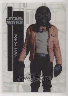 2015 Topps Star Wars High Tek - [Base] - The Millennium Falcon #85 - Form 2 - Ponda Baba