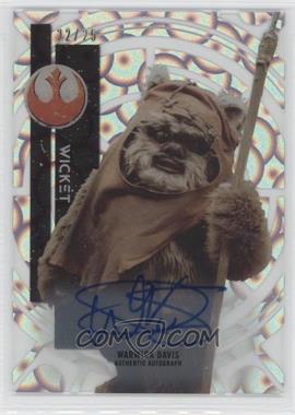 2015 Topps Star Wars High Tek - Signers - Clouds Diffractor #20 - Classic - Warwick Davis as Wicket /25