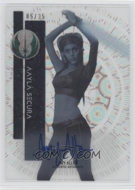 2015 Topps Star Wars High Tek - Signers - Clouds Diffractor #57 - Prequel - Amy Allen as Aayla Secura /25