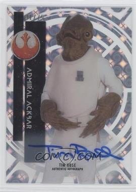 2015 Topps Star Wars High Tek - Signers - Tidal Diffractor #16 - Classic - Tim Rose as Admiral Ackbar /75