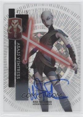 2015 Topps Star Wars High Tek - Signers - Tidal Diffractor #93 - Animated Series - Nika Futterman as Asajj Ventress /75