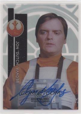 2015 Topps Star Wars High Tek - Signers #18 - Classic - Angus MacInnes as Jon "Dutch" Vander