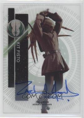 2015 Topps Star Wars High Tek - Signers #58 - Prequel - Zac Jensen as Kit Fisto