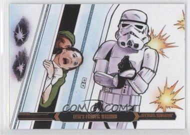 2015 Topps Star Wars Illustrated: The Empire Strikes Back - [Base] - Bronze #84 - Leia's Frantic Warning