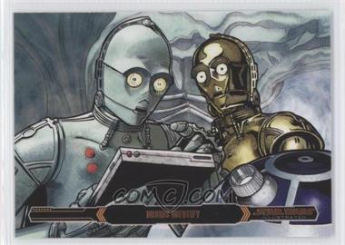 2015 Topps Star Wars Illustrated: The Empire Strikes Back - [Base] - Bronze #9 - Droids Identify