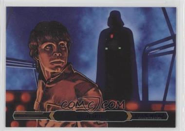 2015 Topps Star Wars Illustrated: The Empire Strikes Back - [Base] - Purple #85 - Meeting Vader