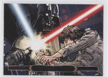 2015 Topps Star Wars Illustrated: The Empire Strikes Back - [Base] - Purple #93 - The Duel Continues