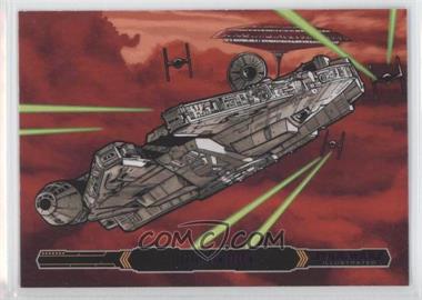 2015 Topps Star Wars Illustrated: The Empire Strikes Back - [Base] - Purple #97 - Escape From Bespin