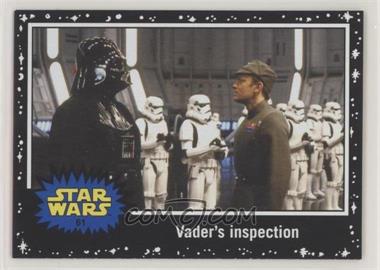 2015 Topps Star Wars: Journey to The Force Awakens - [Base] - Black Starfield #61 - Return of the Jedi - Vader's inspection