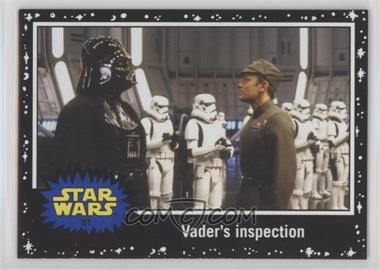 2015 Topps Star Wars: Journey to The Force Awakens - [Base] - Black Starfield #61 - Return of the Jedi - Vader's inspection