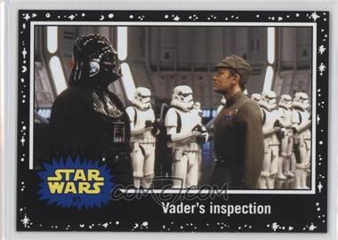 2015 Topps Star Wars: Journey to The Force Awakens - [Base] - Black Starfield #61 - Return of the Jedi - Vader's inspection