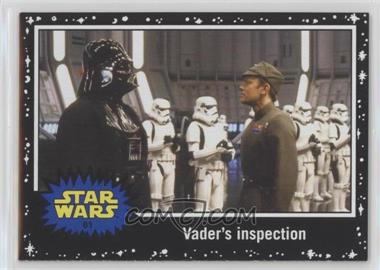 2015 Topps Star Wars: Journey to The Force Awakens - [Base] - Black Starfield #61 - Return of the Jedi - Vader's inspection