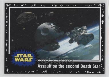 2015 Topps Star Wars: Journey to The Force Awakens - [Base] - Black Starfield #76 - Return of the Jedi - Assault on the second Death Star