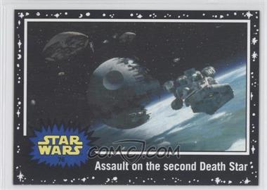 2015 Topps Star Wars: Journey to The Force Awakens - [Base] - Black Starfield #76 - Return of the Jedi - Assault on the second Death Star