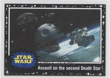 2015 Topps Star Wars: Journey to The Force Awakens - [Base] - Black Starfield #76 - Return of the Jedi - Assault on the second Death Star