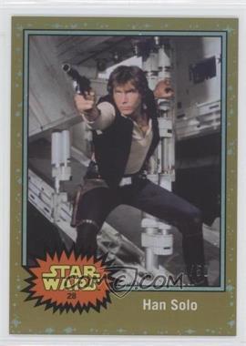 2015 Topps Star Wars: Journey to The Force Awakens - [Base] - Gold Starfield #28 - A New Hope - Han Solo /50