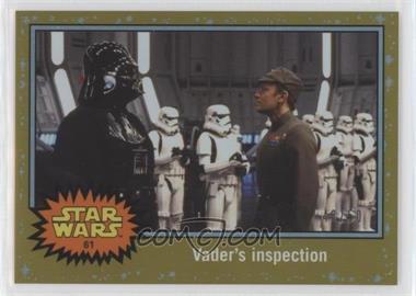 2015 Topps Star Wars: Journey to The Force Awakens - [Base] - Gold Starfield #61 - Return of the Jedi - Vader's inspection /50