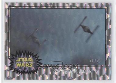 2015 Topps Star Wars: Journey to The Force Awakens - [Base] - Holofoil Starfield #99 - The Force Awakens - TIE fighters attack /25