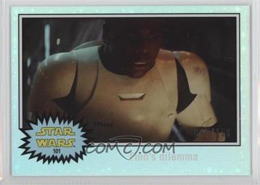 2015 Topps Star Wars: Journey to The Force Awakens - [Base] - Hoth Ice Foil Starfield #101 - The Force Awakens - Finn's dilemma /150