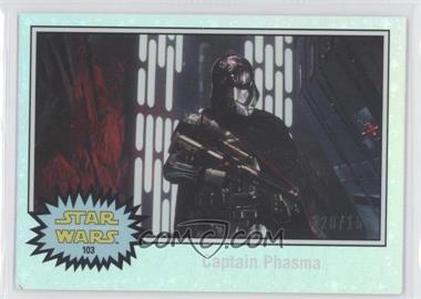 2015 Topps Star Wars: Journey to The Force Awakens - [Base] - Hoth Ice Foil Starfield #103 - The Force Awakens - Captain Phasma /150