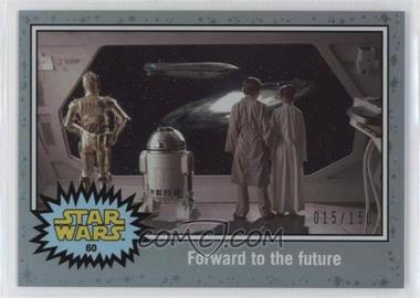 2015 Topps Star Wars: Journey to The Force Awakens - [Base] - Hoth Ice Foil Starfield #60 - The Empire Strikes Back - Forward to the future /150