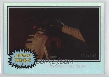 2015 Topps Star Wars: Journey to The Force Awakens - [Base] - Hoth Ice Foil Starfield #91 - The Force Awakens - A mysterious figure /150