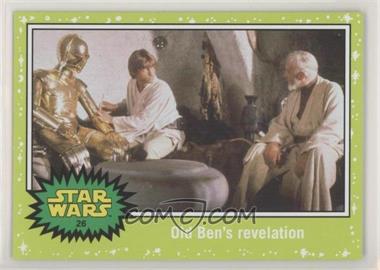 2015 Topps Star Wars: Journey to The Force Awakens - [Base] - Jabba Slime Green Starfield #26 - A New Hope - Old Ben's revelation