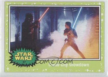 2015 Topps Star Wars: Journey to The Force Awakens - [Base] - Jabba Slime Green Starfield #57 - The Empire Strikes Back - Cloud City showdown