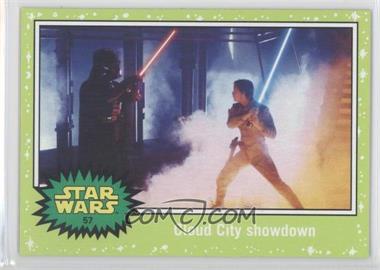 2015 Topps Star Wars: Journey to The Force Awakens - [Base] - Jabba Slime Green Starfield #57 - The Empire Strikes Back - Cloud City showdown