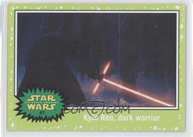 2015 Topps Star Wars: Journey to The Force Awakens - [Base] - Jabba Slime Green Starfield #87 - The Force Awakens - Kylo Ren, dark warrior