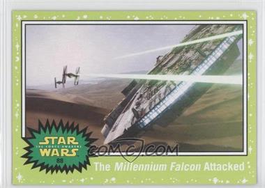 2015 Topps Star Wars: Journey to The Force Awakens - [Base] - Jabba Slime Green Starfield #88 - The Force Awakens - The Millennium Falcon Attacked