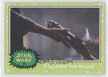 2015 Topps Star Wars: Journey to The Force Awakens - [Base] - Jabba Slime Green Starfield #92 - The Force Awakens - A Lightsaber from the past