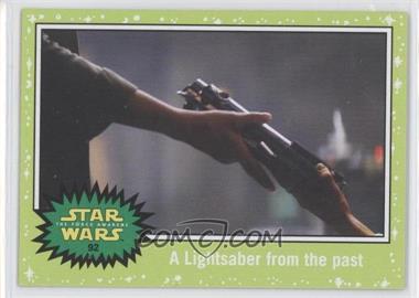 2015 Topps Star Wars: Journey to The Force Awakens - [Base] - Jabba Slime Green Starfield #92 - The Force Awakens - A Lightsaber from the past