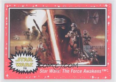 2015 Topps Star Wars: Journey to The Force Awakens - [Base] - Lightsaber Neon Starfield #110 - The Force Awakens - Star Wars: The Force Awakens