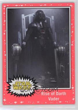 2015 Topps Star Wars: Journey to The Force Awakens - [Base] - Lightsaber Neon Starfield #19 - Revenge of the Sith - Rise of Darth Vader