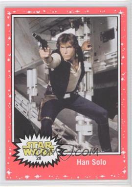 2015 Topps Star Wars: Journey to The Force Awakens - [Base] - Lightsaber Neon Starfield #28 - A New Hope - Han Solo