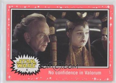 2015 Topps Star Wars: Journey to The Force Awakens - [Base] - Lightsaber Neon Starfield #4 - The Phantom Menace - No confidence in Valorum