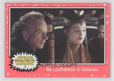 2015 Topps Star Wars: Journey to The Force Awakens - [Base] - Lightsaber Neon Starfield #4 - The Phantom Menace - No confidence in Valorum