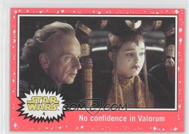 2015 Topps Star Wars: Journey to The Force Awakens - [Base] - Lightsaber Neon Starfield #4 - The Phantom Menace - No confidence in Valorum