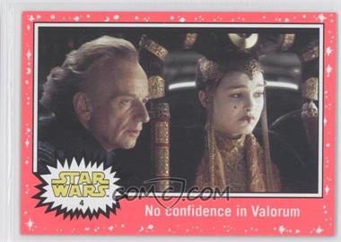 2015 Topps Star Wars: Journey to The Force Awakens - [Base] - Lightsaber Neon Starfield #4 - The Phantom Menace - No confidence in Valorum