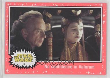 2015 Topps Star Wars: Journey to The Force Awakens - [Base] - Lightsaber Neon Starfield #4 - The Phantom Menace - No confidence in Valorum