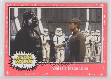 2015 Topps Star Wars: Journey to The Force Awakens - [Base] - Lightsaber Neon Starfield #61 - Return of the Jedi - Vader's inspection