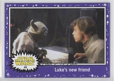2015 Topps Star Wars: Journey to The Force Awakens - [Base] - Purple Starfield #49 - The Empire Strikes Back - Luke's new friend