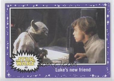2015 Topps Star Wars: Journey to The Force Awakens - [Base] - Purple Starfield #49 - The Empire Strikes Back - Luke's new friend